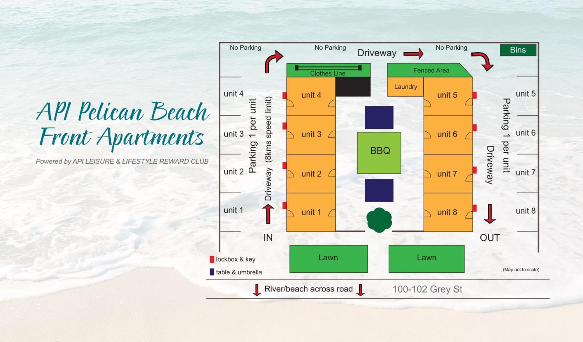 Api Pelican Beach Front Apartments Калбари Екстериор снимка